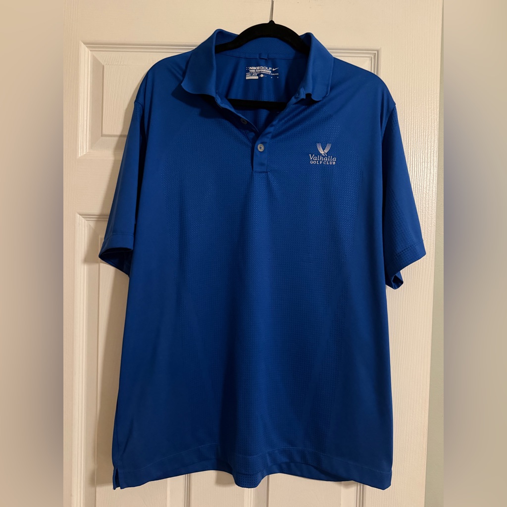 Nike Mens Polo Shirt  Royal Blue Valhalla Golf Club